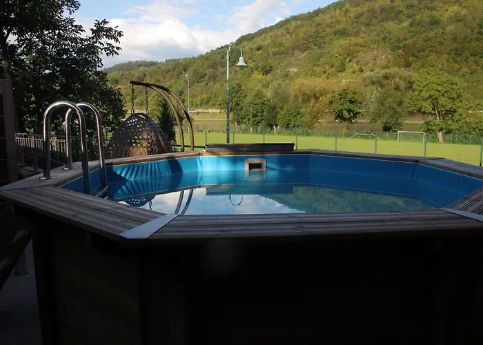 شقة Weingut Schumacher - Mit Privatem Saunabereich سانكت ديجيوند